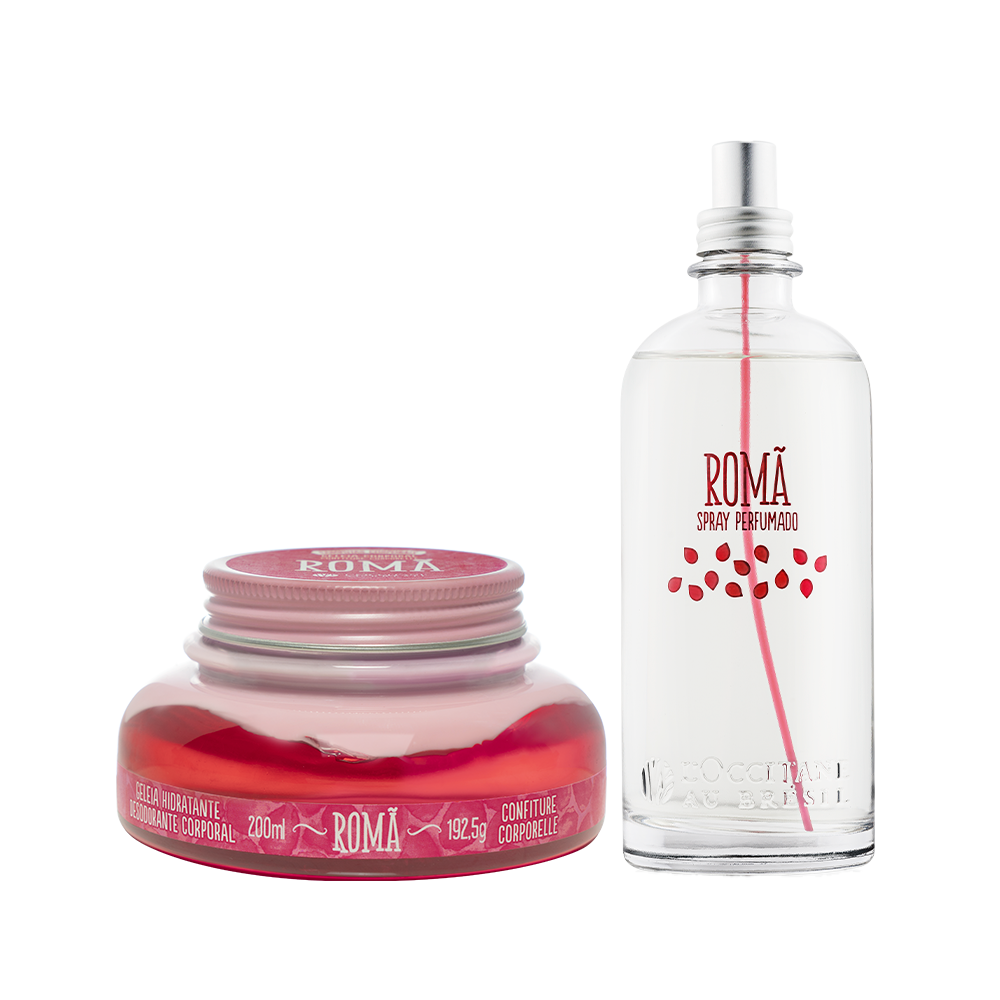 Combo Hidratação e Spray Perfumado Romã