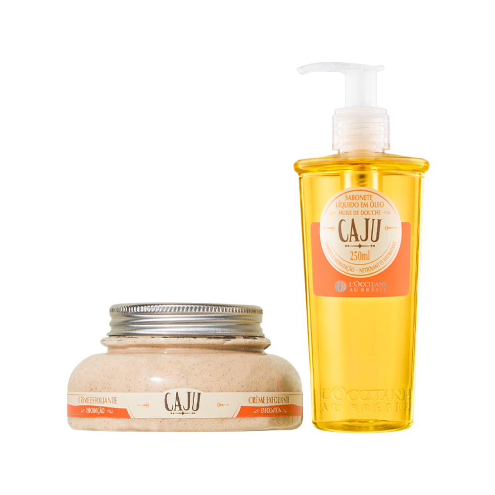Rotina Esfoliação e Banho Caju