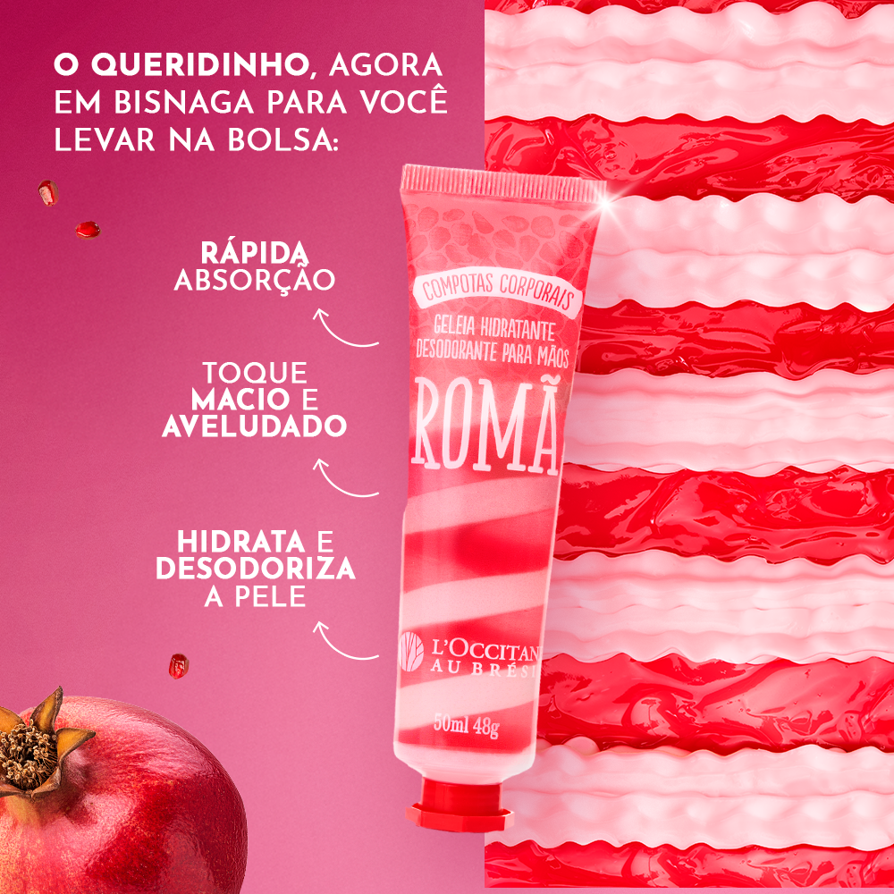 Geleia Hidratante Desodorante para Mãos Romã 50mL - Image 2